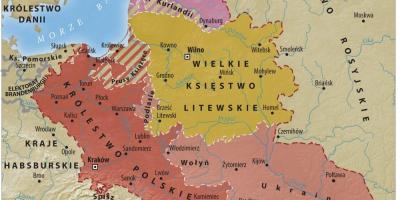 Mapa grand vévodství Litvy